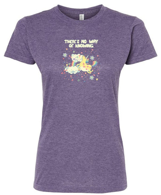 Ladies No Way of Knowing Tee - Purple Heather